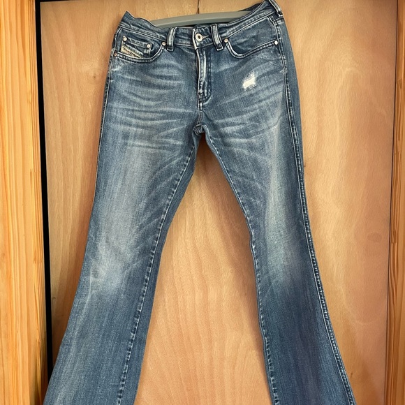 Diesel Industry Blue Wash Distressed Denim Jeans - Picture 8 of 10